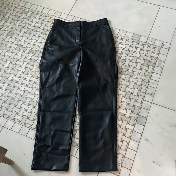 Aritzia Wilfred Melina black vegan leather pants. Size 10. - Picture 5 of 9